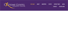 Tablet Screenshot of extremegospelwc.org